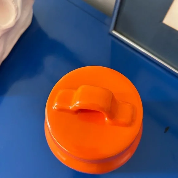 Rae Dunn Orange Pumpkin Jack O’Lantern Halloween Treats Canister Candy Jar - Picture 4 of 6